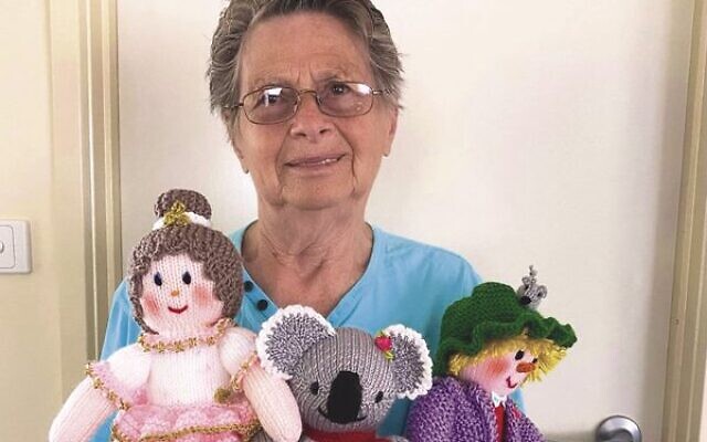 Elizabeth Risman with her dolls. Elizabeth Risman with her dolls.