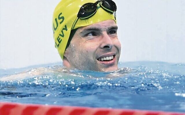 Matt Levy after winning bronze in the men's S7 100m breaststroke.
Photo: Paralympics Australia Matt Levy after winning bronze in the men's S7 100m breaststroke.
Photo: Paralympics Australia
