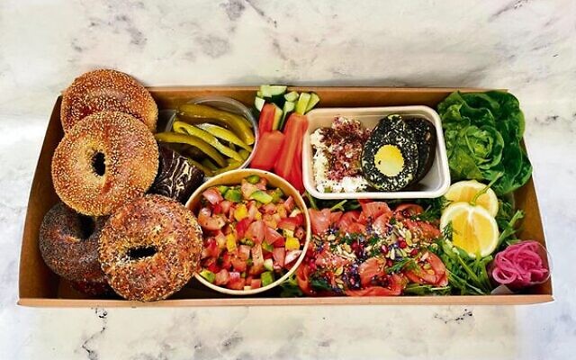 Lox Bagel grazing box Lox Bagel grazing box