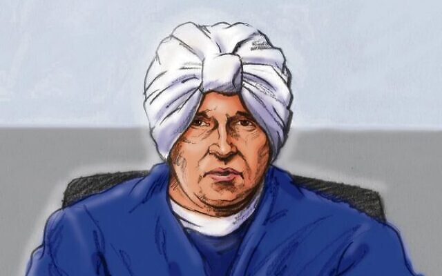 A court sketch of Malka Leifer. Artist: Paul Tyquin A court sketch of Malka Leifer. Artist: Paul Tyquin