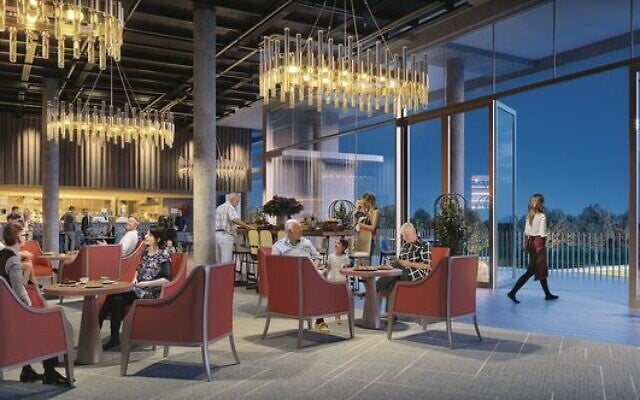 Artist's impression of the restaurant at the new Hakoah. Artist's impression of the restaurant at the new Hakoah.