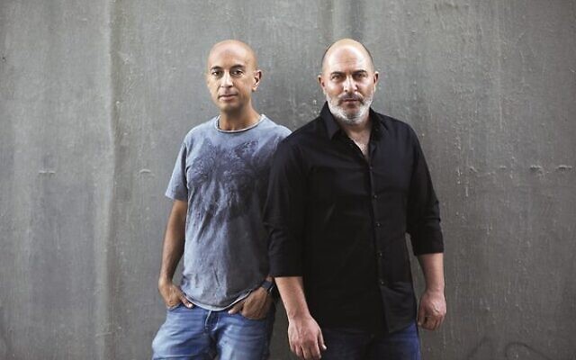 Lior Raz with Avi Issacharoff, the duo behind Fauda and Hit & Run. Photo: AP Photo/Oded Balilty Lior Raz with Avi Issacharoff, the duo behind Fauda and Hit & Run. Photo: AP Photo/Oded Balilty