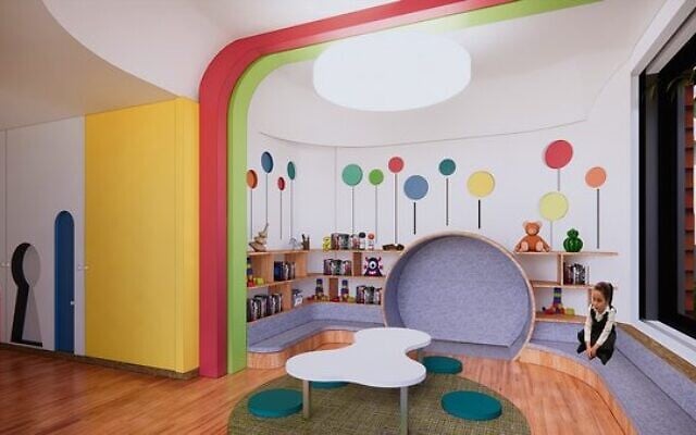 The new kindergarten library. The new kindergarten library.