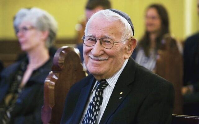 Eddie Jaku at The Great Synagogue. Photo: Giselle Haber Eddie Jaku at The Great Synagogue. Photo: Giselle Haber
