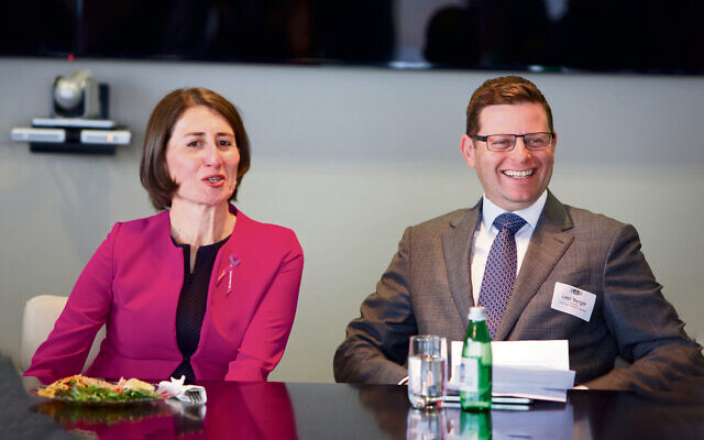 Gladys Berejiklian and JBOD president Lesli Berger. Gladys Berejiklian and JBOD president Lesli Berger.