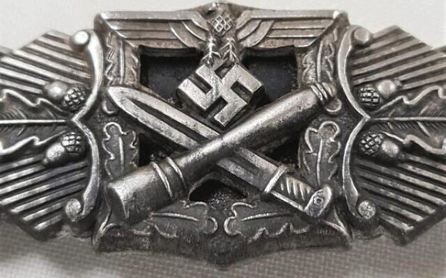 A WWII German military award, the close combat clasp, being sold by JB Military Antiques later this month. A WWII German military award, the close combat clasp, being sold by JB Military Antiques later this month.