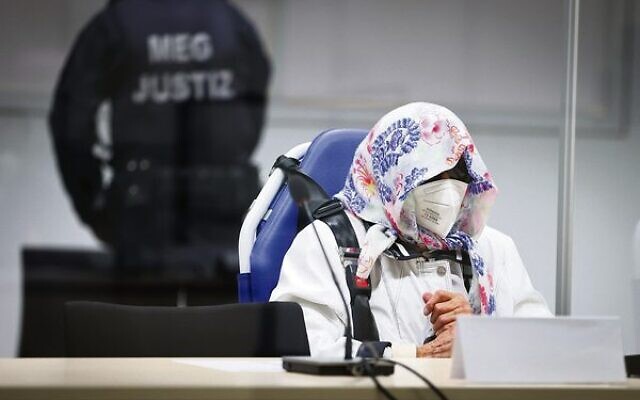 Irmgard Furchner in court on Tuesday.
Photo: Christian Charisius/DPA via AP Irmgard Furchner in court on Tuesday.
Photo: Christian Charisius/DPA via AP