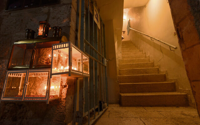 Traditional boxed Chanukah lights at the entrance of a Jewish Quarter house, Jerusalem. Photo: Yosef Yahav/Dreamstime.com Traditional boxed Chanukah lights at the entrance of a Jewish Quarter house, Jerusalem. Photo: Yosef Yahav/Dreamstime.com