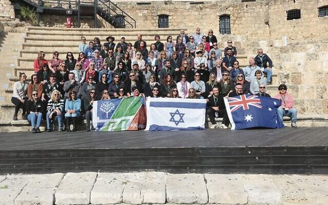 Participants on a previous JNF mission to Israel. Participants on a previous JNF mission to Israel.