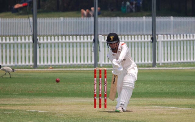 Jake Greenberg playing for UNSW Cricket Club last season. Photo: UNSW Cricket Club Jake Greenberg playing for UNSW Cricket Club last season. Photo: UNSW Cricket Club