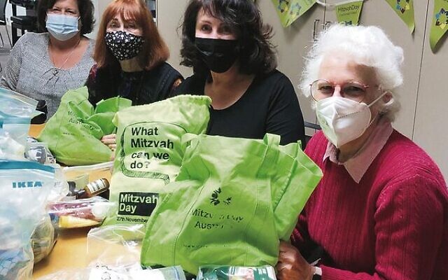National Council of Jewish Women of Australia (Vic) volunteers packing gift bags for vulnerable members of the community.
Photo: Joanne Gubieski National Council of Jewish Women of Australia (Vic) volunteers packing gift bags for vulnerable members of the community.
Photo: Joanne Gubieski
