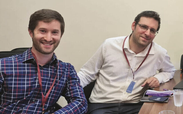 Nadav Ellinson and Rav Yoni Rosensweig. Photo: Nadav Prawer Nadav Ellinson and Rav Yoni Rosensweig. Photo: Nadav Prawer
