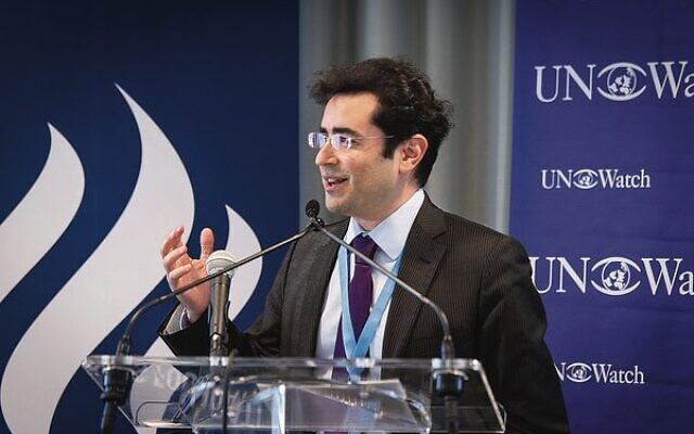 UN Watch executive director Hillel Neuer. UN Watch executive director Hillel Neuer.