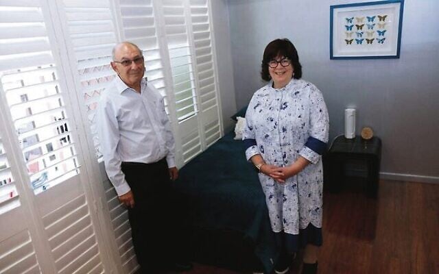Dr Sam Menahem and Raizel Fogel. Photo: Peter Haskin Dr Sam Menahem and Raizel Fogel. Photo: Peter Haskin