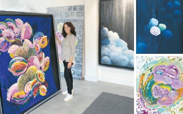Artist Jacqueline Tiepermann with some of her works in her Balaclava studio. Artist Jacqueline Tiepermann with some of her works in her Balaclava studio.