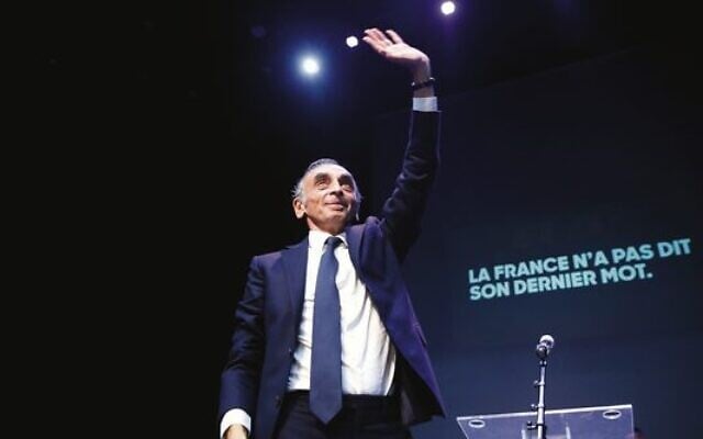 Eric Zemmour arriving at a debate prior to the launch of his new book, France Hasn't Said its Last Word.
Photo: Chesnot/Getty Images Eric Zemmour arriving at a debate prior to the launch of his new book, France Hasn't Said its Last Word.
Photo: Chesnot/Getty Images