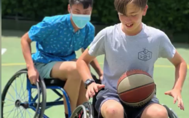 Wheelchair basketball proved popular at a recent Educate Through Experience session at Masada College, offered through Maccabi NSW All Abilities. Photos: Maccabi NSW Wheelchair basketball proved popular at a recent Educate Through Experience session at Masada College, offered through Maccabi NSW All Abilities. Photos: Maccabi NSW