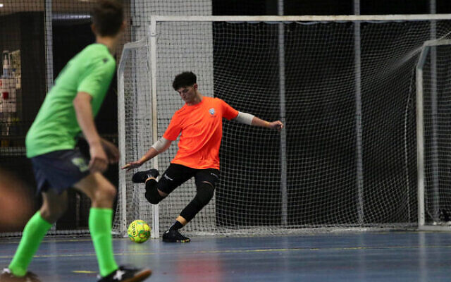 Hakoah youth men's keeper Noah Felich in action in their semi-final win over Mountain Majik last Saturday.
Photo: Redevil Photography Hakoah youth men's keeper Noah Felich in action in their semi-final win over Mountain Majik last Saturday.
Photo: Redevil Photography