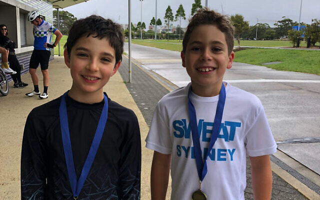 Maccabi NSW junior triathletes Ryan Miller and Dan Garfinkel. Maccabi NSW junior triathletes Ryan Miller and Dan Garfinkel.