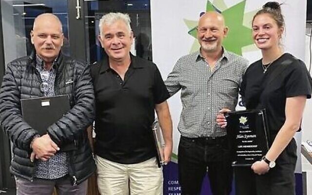 From left: Mark Klapish and Michael Same, with Brian Swersky and Marnie Berger, at the Maccabi Victoria AGM. From left: Mark Klapish and Michael Same, with Brian Swersky and Marnie Berger, at the Maccabi Victoria AGM.