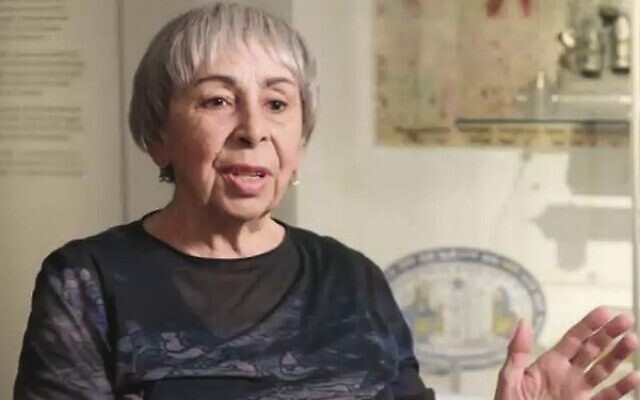 Mary Levy during the online commemoration. Photo: Screenshot Mary Levy during the online commemoration. Photo: Screenshot