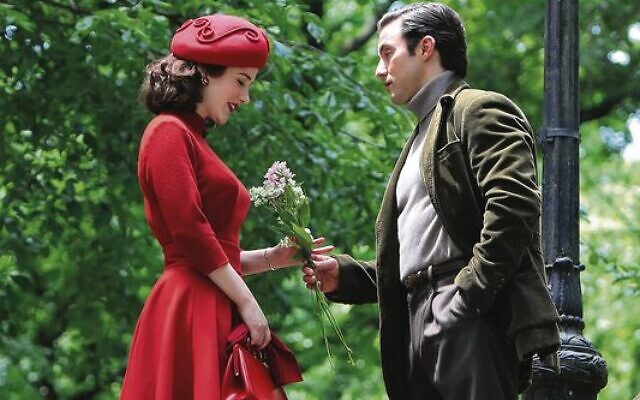 Rachel Brosnahan and Milo Ventimiglia on the set of The Marvelous Mrs Maisel.
Photo: Jose Perez/Bauer-Griffin/GC Images Rachel Brosnahan and Milo Ventimiglia on the set of The Marvelous Mrs Maisel.
Photo: Jose Perez/Bauer-Griffin/GC Images