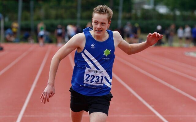 Maccabi Athletics Club's Ben Blecher. Photo: Peter Haskin Maccabi Athletics Club's Ben Blecher. Photo: Peter Haskin