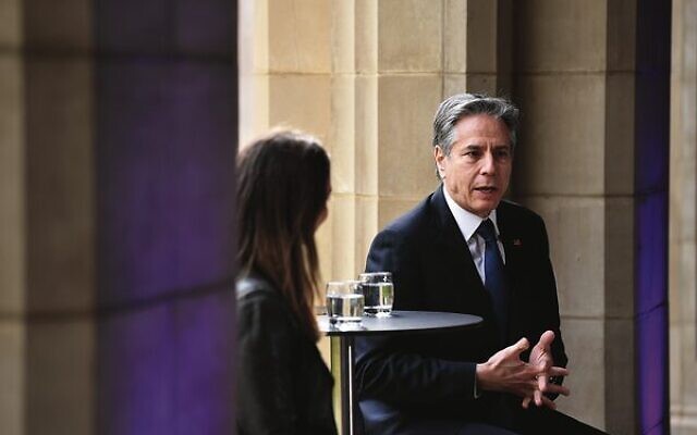Antony Blinken addressing students at the University of Melbourne last Thursday. Photo: AAP Image/Joel Carrett Antony Blinken addressing students at the University of Melbourne last Thursday. Photo: AAP Image/Joel Carrett