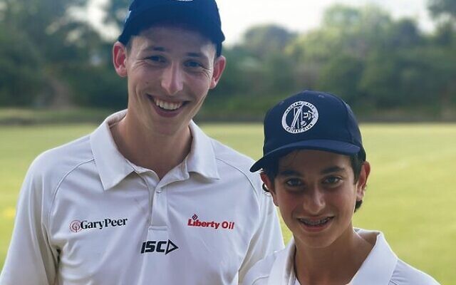 Maccabi-AJAX Third XI cricketers Gilad Meyerowitz (left) and Gilad Lowinger. Maccabi-AJAX Third XI cricketers Gilad Meyerowitz (left) and Gilad Lowinger.