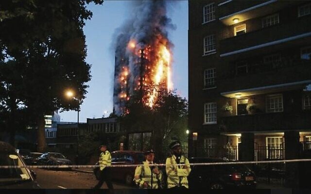 The blaze at Grenfell Tower in June 2017. AFP Photo: Daniel Leal-Olivas The blaze at Grenfell Tower in June 2017. AFP Photo: Daniel Leal-Olivas