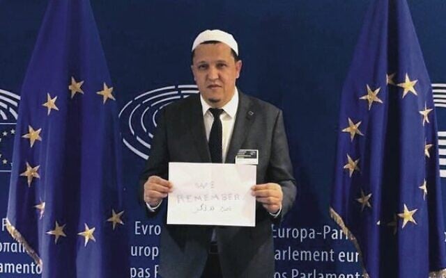 Hassen Chalghoumi marking International Holocaust Remembrance Day.Photo: Facebook Hassen Chalghoumi marking International Holocaust Remembrance Day.Photo: Facebook