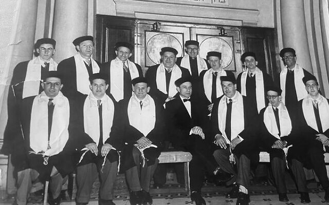 Lothar Prager (top left) with the MHC Choir in 1955. Lothar Prager (top left) with the MHC Choir in 1955.
