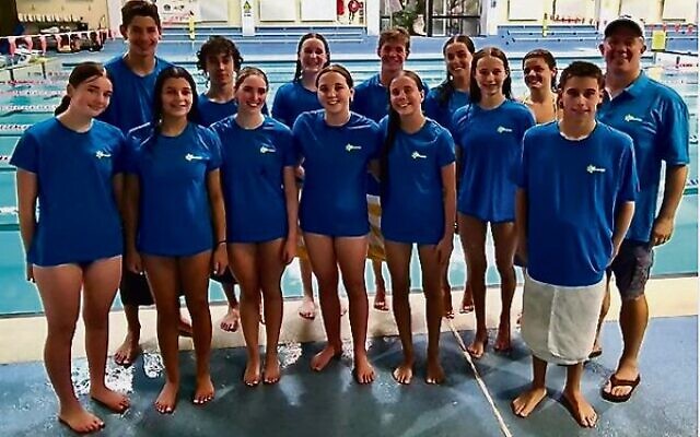 The Maccabi NSW Swimming Club squad. The Maccabi NSW Swimming Club squad.