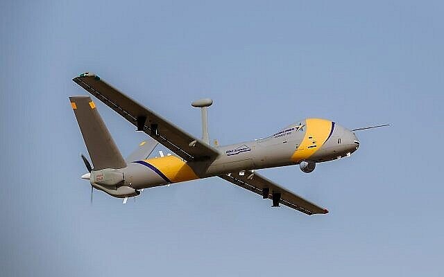 An Elbit Systems Ltd. Hermes 900 StarLiner drone, capable of flying in domestic, civilian airspace alongside commercial jets. (Elbit Systems Ltd.) An Elbit Systems Ltd. Hermes 900 StarLiner drone, capable of flying in domestic, civilian airspace alongside commercial jets. (Elbit Systems Ltd.)