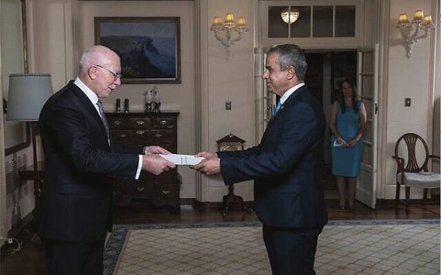 Pictured is Maimon (right) with the Governor-General. Photo: DFAT/Facebook Pictured is Maimon (right) with the Governor-General. Photo: DFAT/Facebook