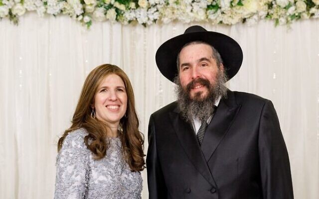 Miriam Moskovitz with her husband Rabbi Moshe Moskovitz. Miriam Moskovitz with her husband Rabbi Moshe Moskovitz.