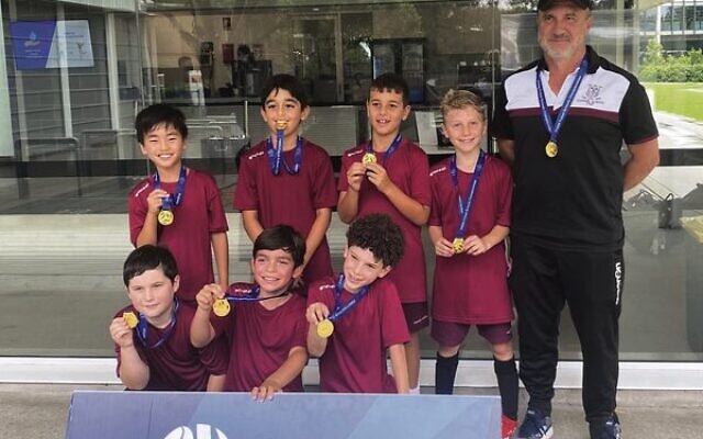 Emanuel School's winning 10-year-old boys' futsal regional gala day tournament squad. Emanuel School's winning 10-year-old boys' futsal regional gala day tournament squad.