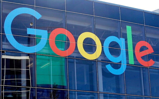 A sign is shown on a Google building at their campus in Mountain View, Calif., on Sept. 24, 2019. (AP/Jeff Chiu, File) A sign is shown on a Google building at their campus in Mountain View, Calif., on Sept. 24, 2019. (AP/Jeff Chiu, File)