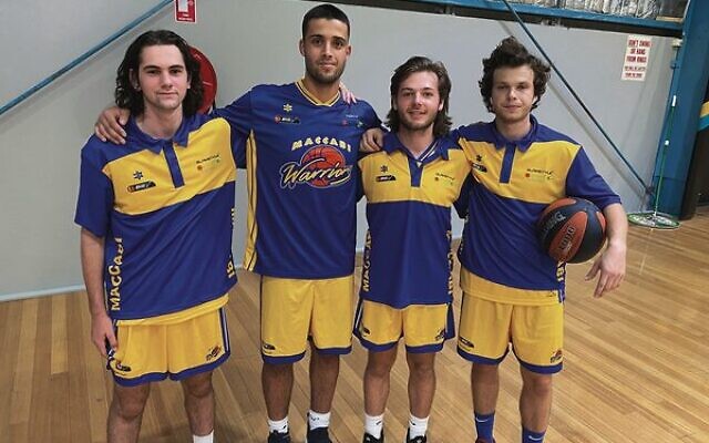 From left: Maccabi Warriors Big V youth players Nadav Shtir, Guy Chalfon, Jarreed Waislitz and James Chernovsky made their debuts in round one. From left: Maccabi Warriors Big V youth players Nadav Shtir, Guy Chalfon, Jarreed Waislitz and James Chernovsky made their debuts in round one.
