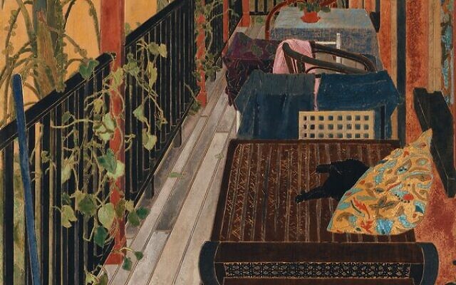 The Verandah by Cressida Campbell (detail). The Verandah by Cressida Campbell (detail).