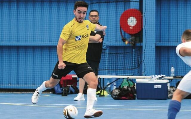 Hakoah Futsal Club's Jono Barzel in action. He is invited to trial for the Futsalroos. Photo: Peter Haskin Hakoah Futsal Club's Jono Barzel in action. He is invited to trial for the Futsalroos. Photo: Peter Haskin
