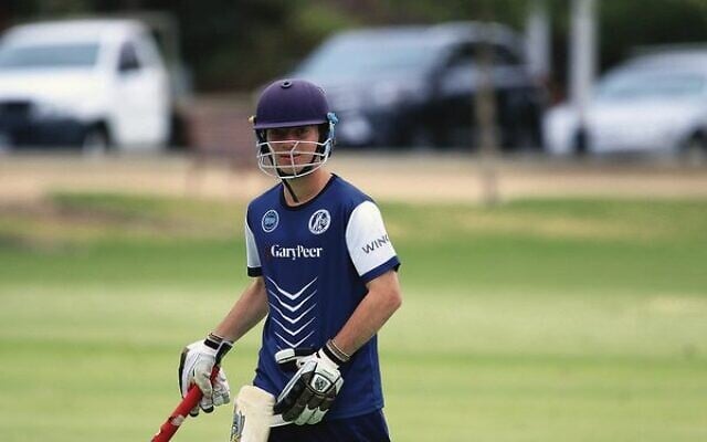 Maccabi-AJAX U17s cricket captain Brett Jacobs. Maccabi-AJAX U17s cricket captain Brett Jacobs.