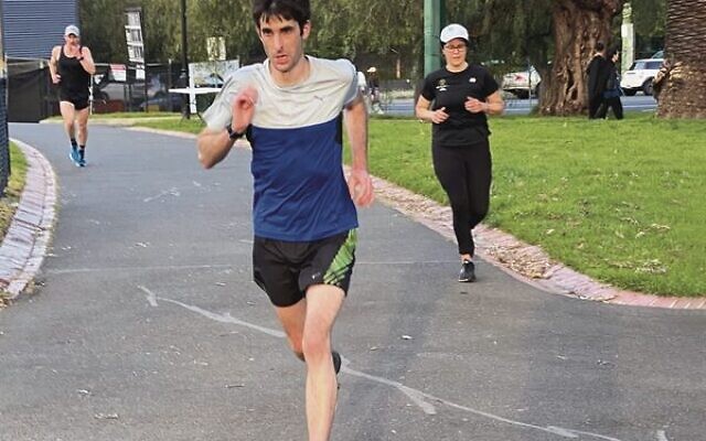 Alex O'Callaghan training for the 2022 Maccabiah half-marathon. Alex O'Callaghan training for the 2022 Maccabiah half-marathon.