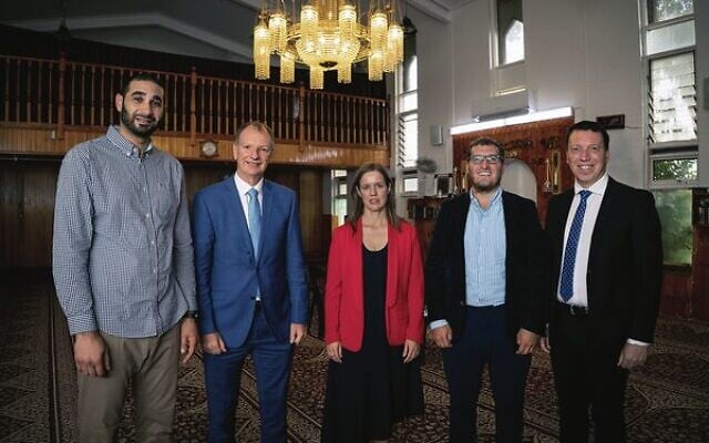 From left: Imam Alaa Elzokm, David Southwick, Kate Thwaites, Rabbi Gabi Kaltmann and Dvir Abramovich. From left: Imam Alaa Elzokm, David Southwick, Kate Thwaites, Rabbi Gabi Kaltmann and Dvir Abramovich.