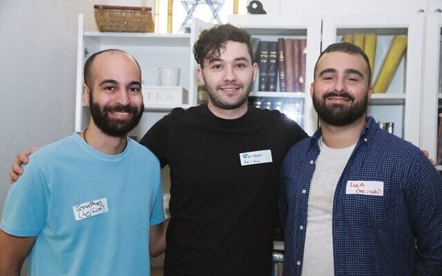 From left: Jonathan David, Reuben Challis, Luca Marongiu.