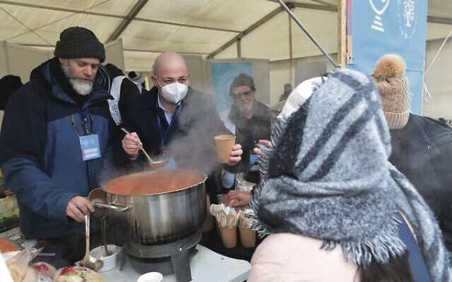 The Joint is helping Jewish refugees both leave Ukraine and as they arrive in neighbouring countries. The Joint is helping Jewish refugees both leave Ukraine and as they arrive in neighbouring countries.