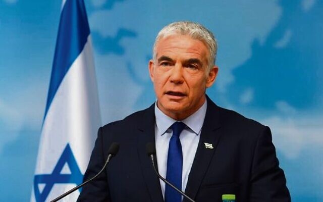 Yair Lapid. Photo: Niv Musman/GPO Yair Lapid. Photo: Niv Musman/GPO
