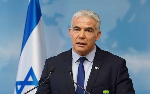 Yair Lapid. Photo: Niv Musman/GPO Yair Lapid. Photo: Niv Musman/GPO