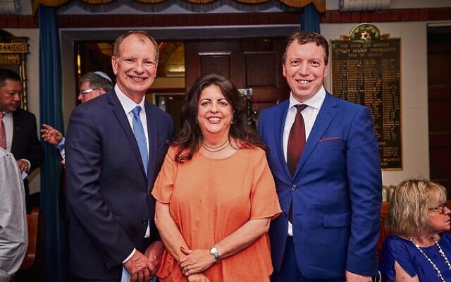 From left: David Southwick, Janice Furstenberg, Dvir Abramovich. From left: David Southwick, Janice Furstenberg, Dvir Abramovich.