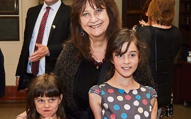 Eva Collins, daughter of Righteous Gentile Rena Skowronska-Skovell, with her grandchildren. Eva Collins, daughter of Righteous Gentile Rena Skowronska-Skovell, with her grandchildren.